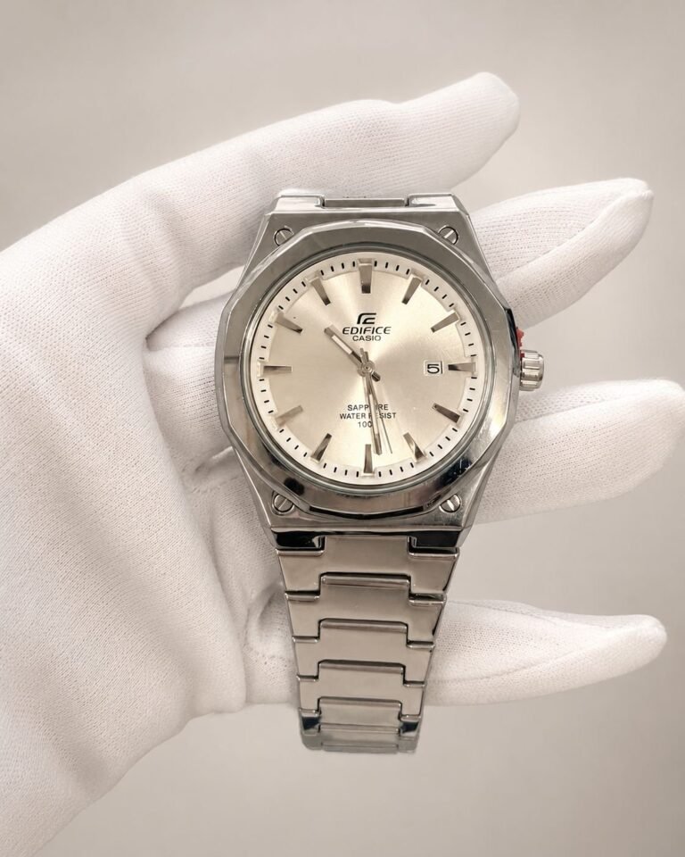 Casio Edifice Silver Dial Steel