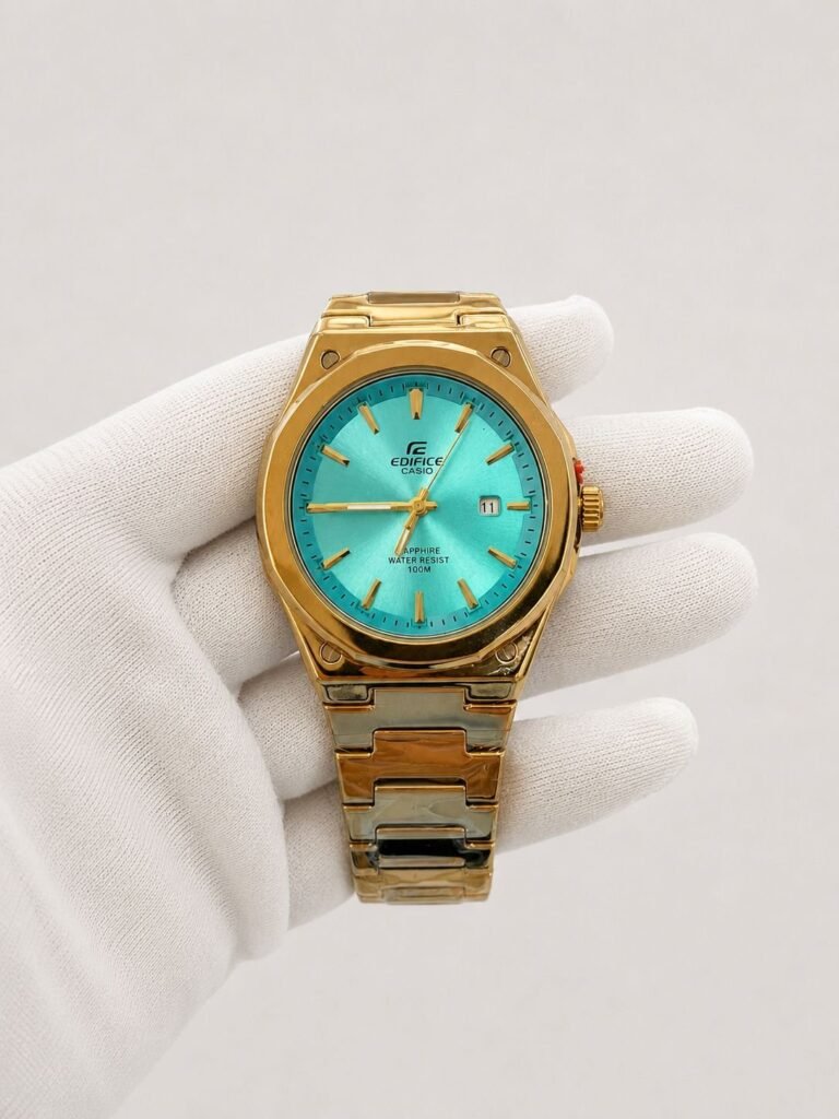 Casio Edifice Tiffany Dial Gold
