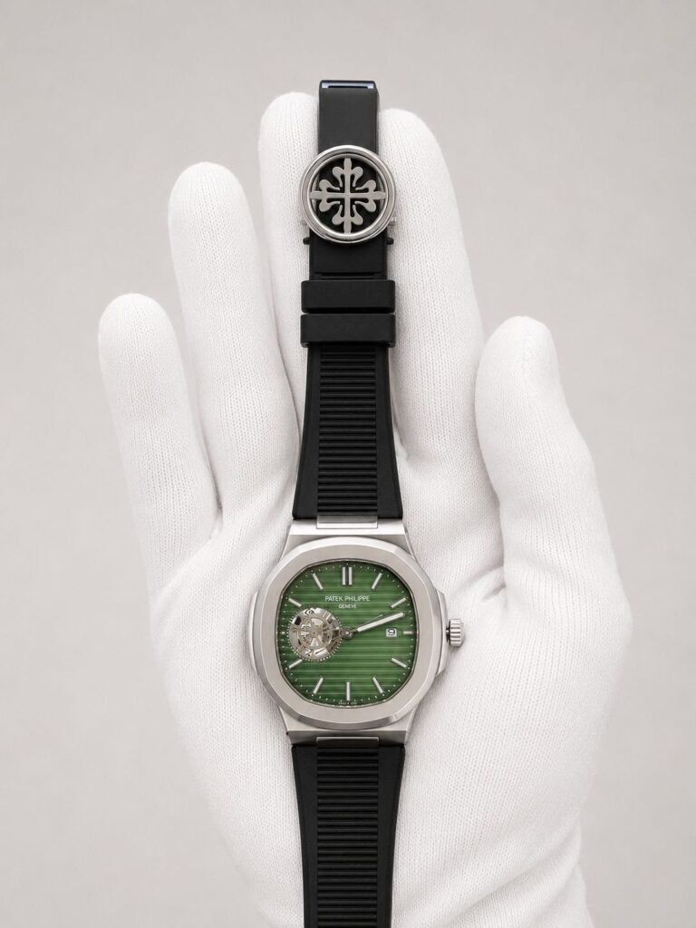Patek Philippe Nautilus Green Dial Rubber