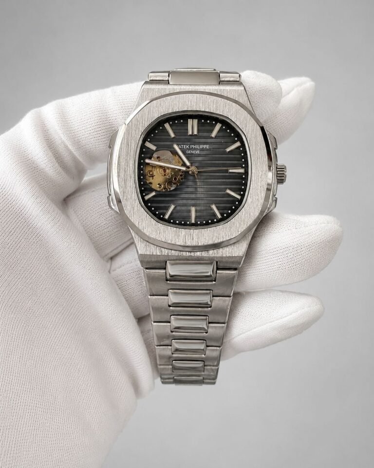 Patek Philippe Nautilus Open Heart Blue Dial Steel