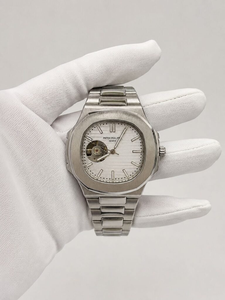 Patek Philippe Nautilus White Dial Open Heart