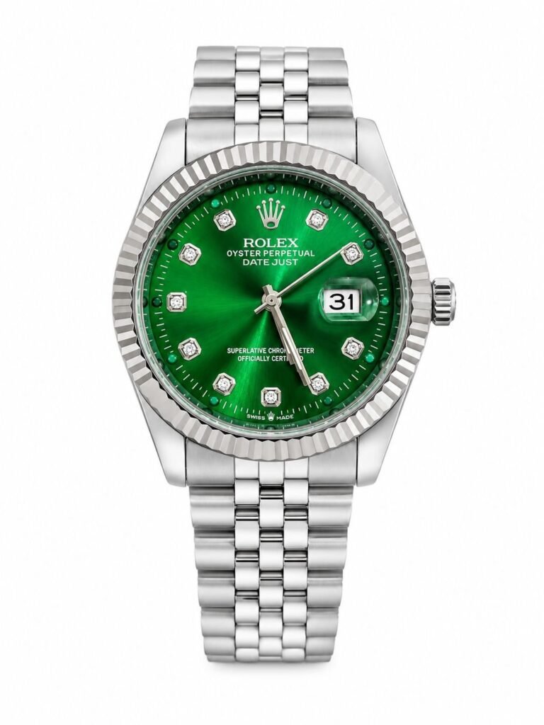 Rolex Datejust Green Diamond Dial Steel