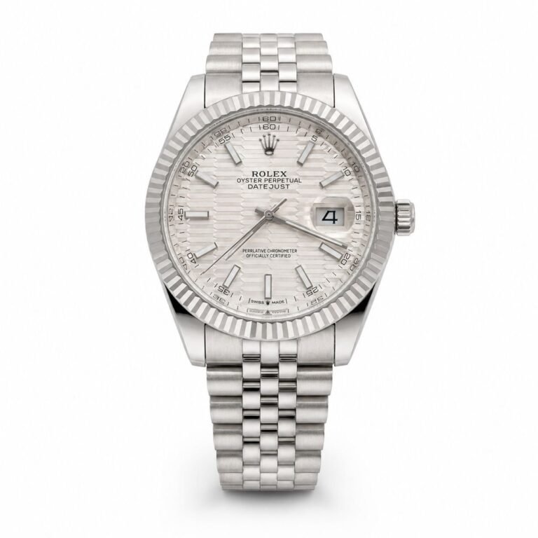 Rolex Datejust Silver Fluted Dial Steel