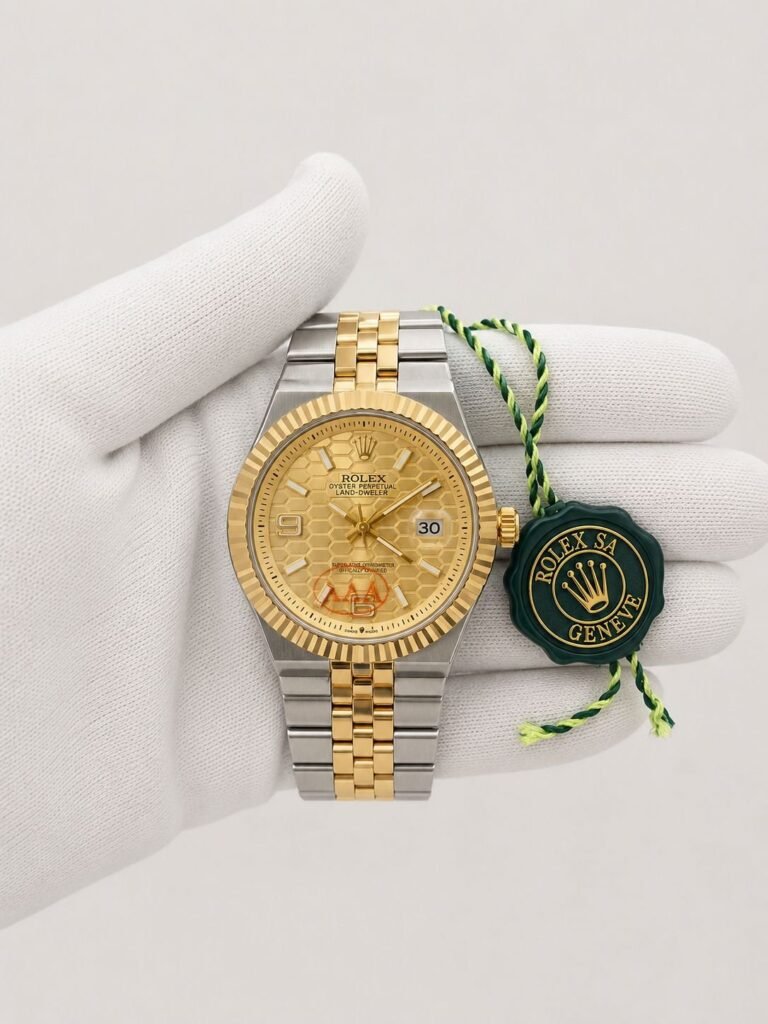 Rolex Land-Dweler Two-Tone Champagne Dial