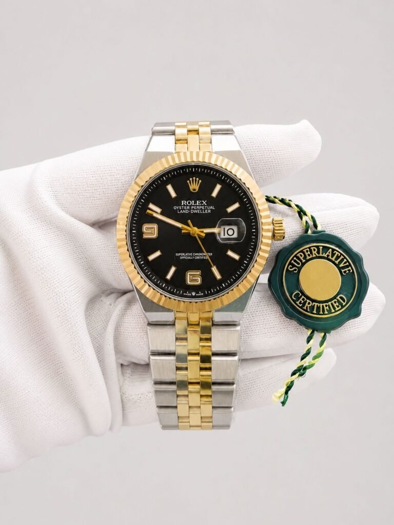 Rolex Land-Dweller Black Dial Gold / Steel III