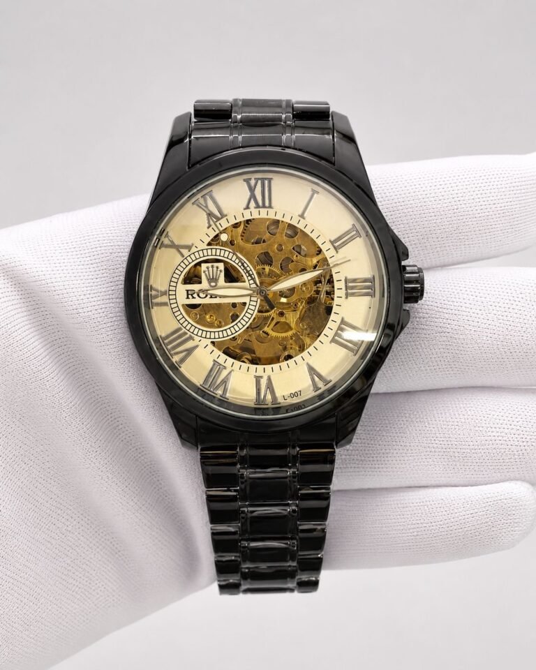 Rolex Skeleton Black / Gold