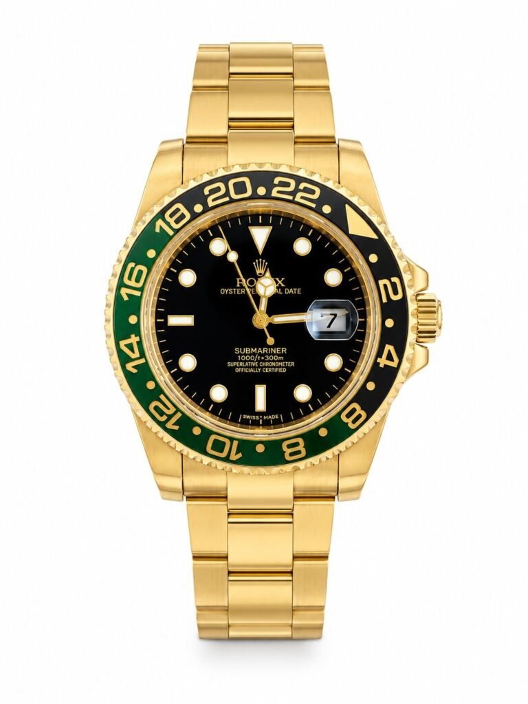 Rolex Submariner Gold / Green-Black Bezel