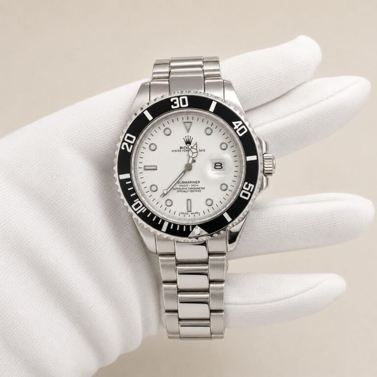 Rolex Submariner White Dial / Black Bezel