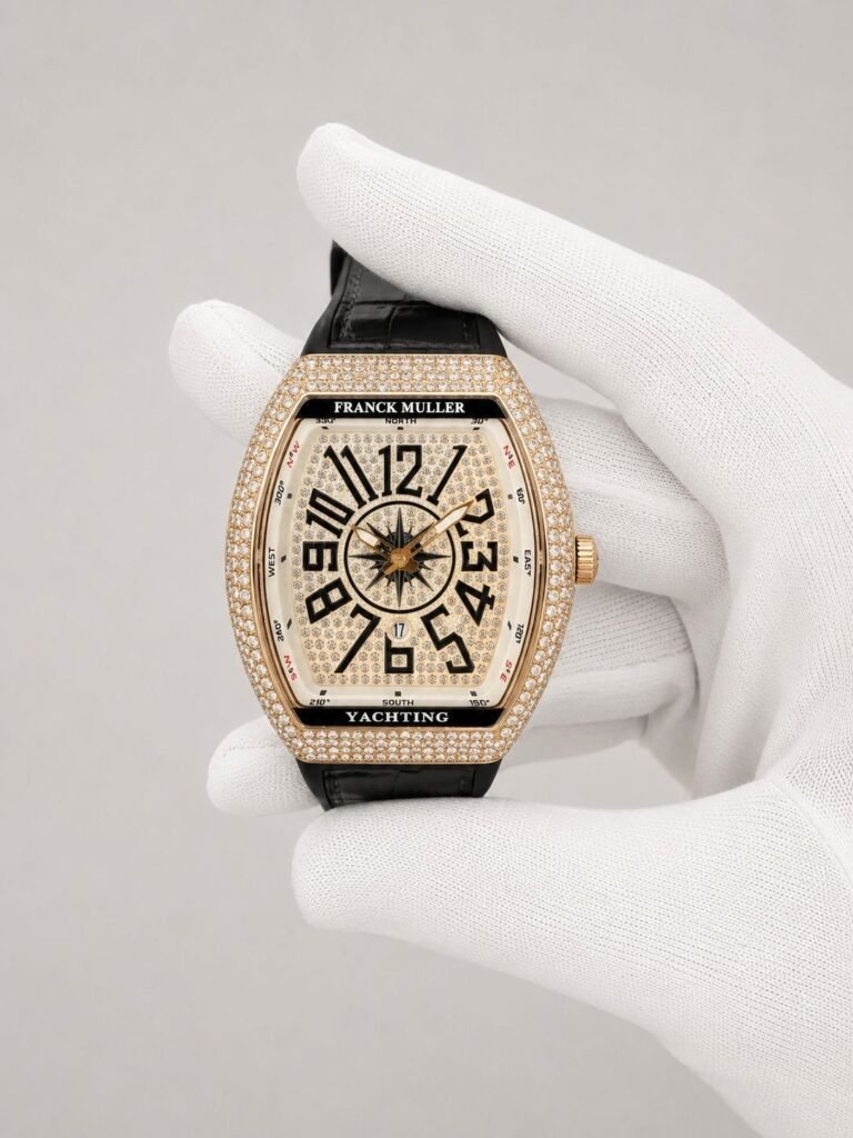 Franck Muller Vanguard Yachting Gold Diamond 44 mm