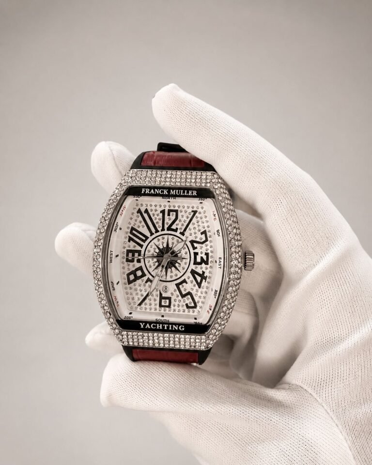 Franck Muller Vanguard Yachting Steel White Diamond 44 mm