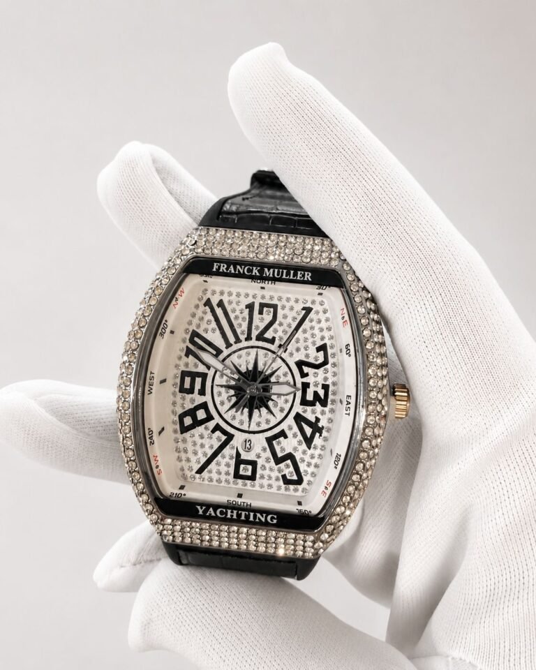 Franck Muller Vanguard Yachting Steel Black Diamond 44 mm