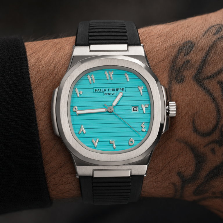 Patek Philippe Nautilus Tiffany Blue Arabic Dial