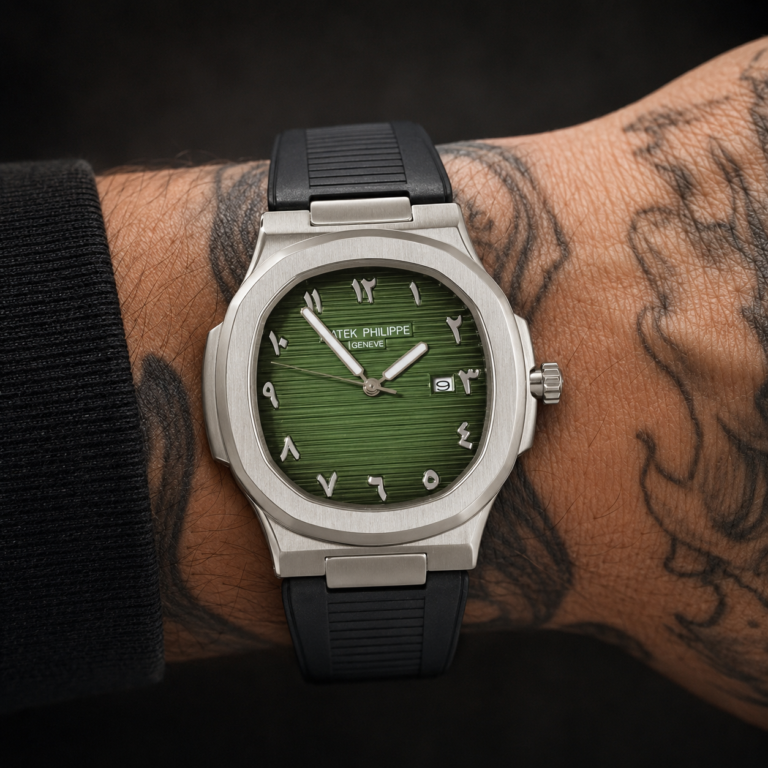 Patek Philippe Nautilus Green Arabic Dial