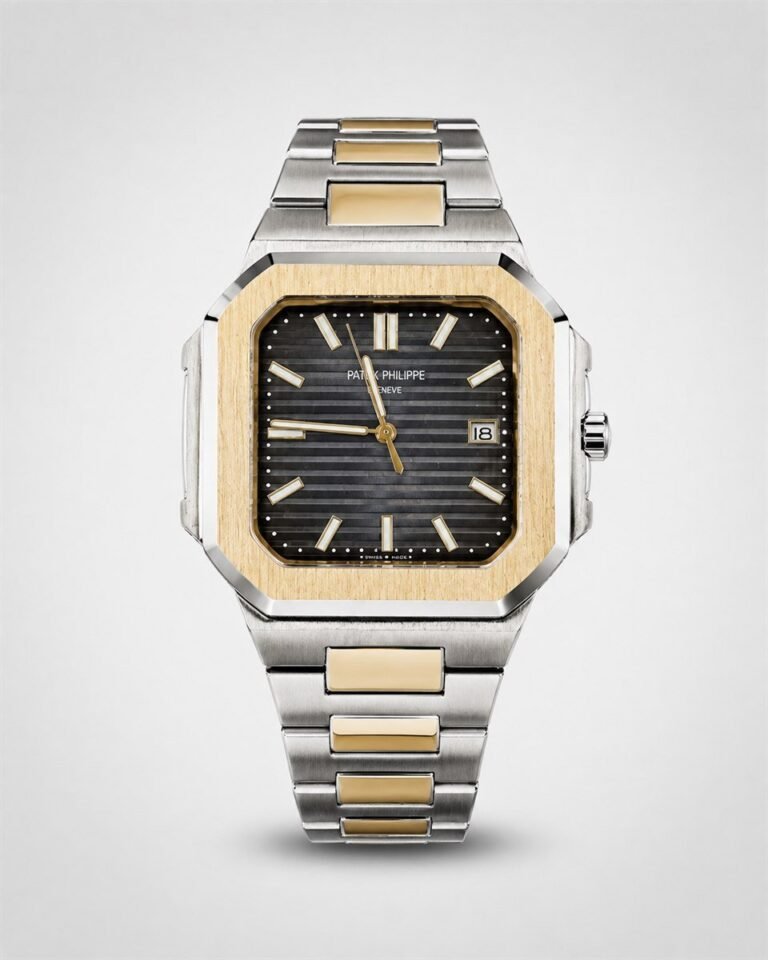 Patek Philippe Nautilus Square Two-Tone / Grey Dial