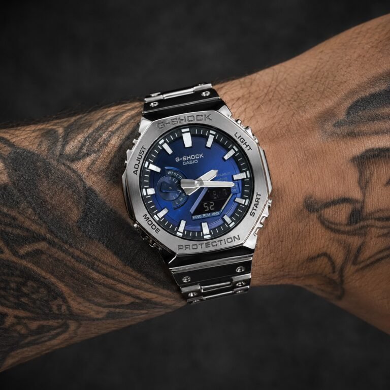 Casio G-Shock GM-B2100 Full Metal Steel / Blue Dial