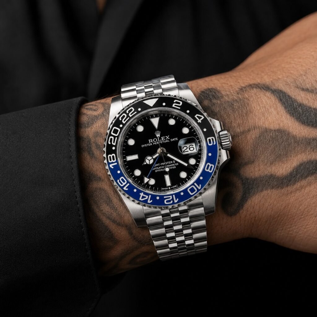 Rolex GMT-Master II Black / Blue Bezel Steel