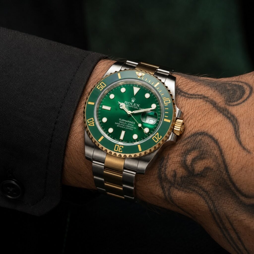 Rolex Submariner Green Dial Two-Tone Gold / Steel