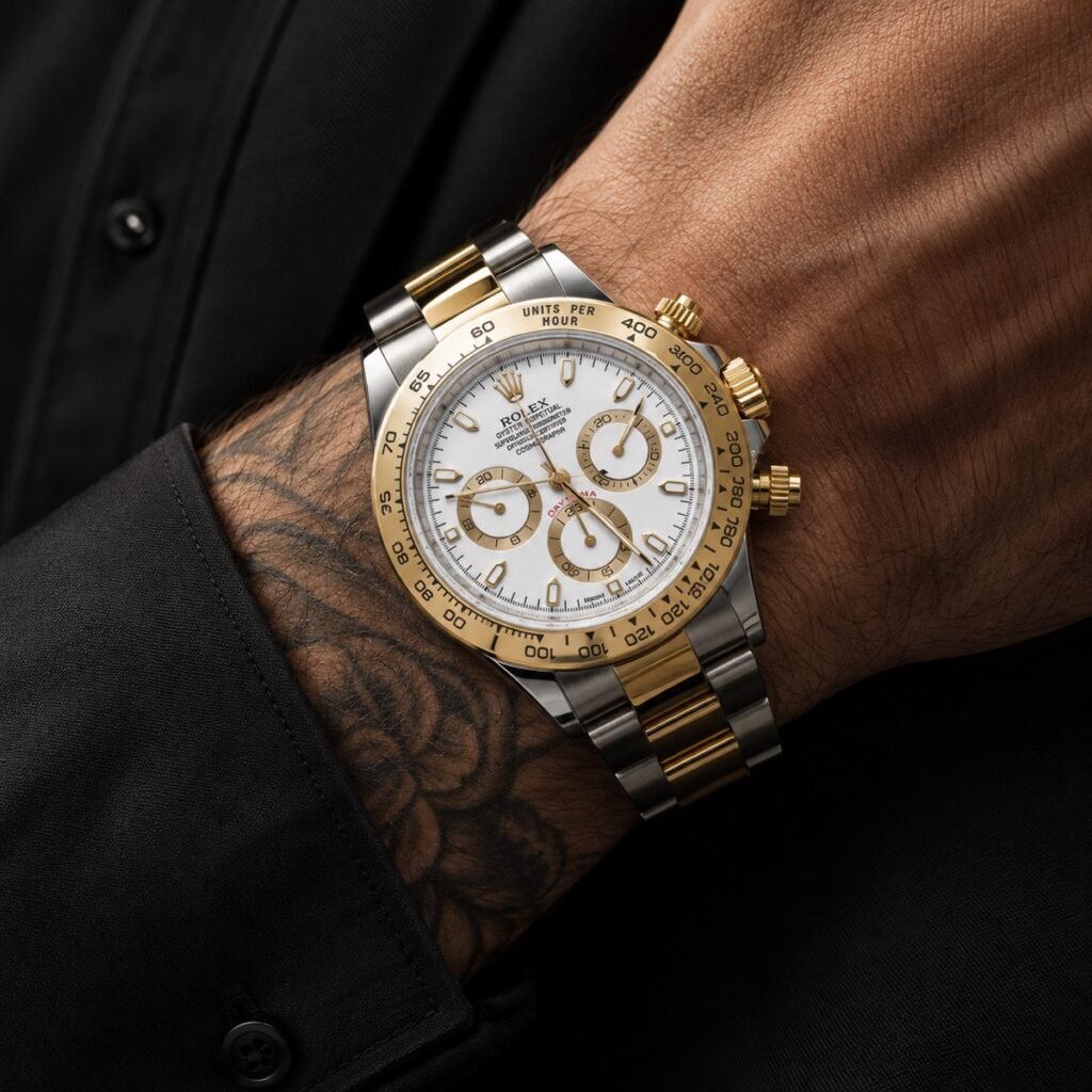 Rolex Daytona White Dial Two-Tone Gold / Steel