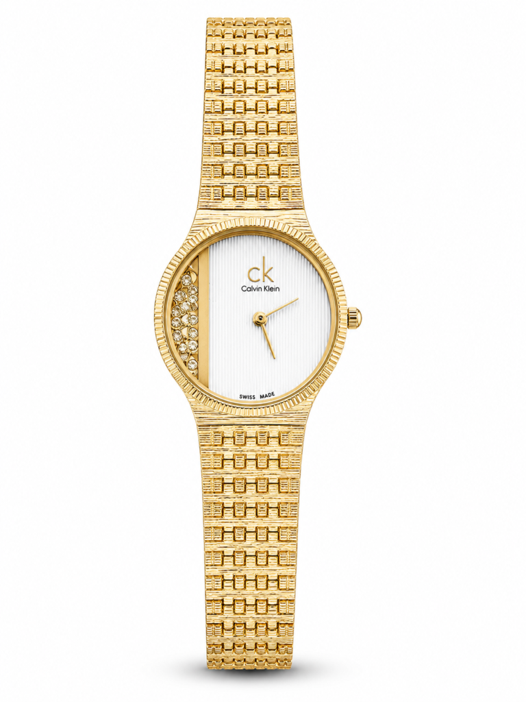 Calvin Klein Classic Gold / White — ДАМСКИ МОДЕЛ #242