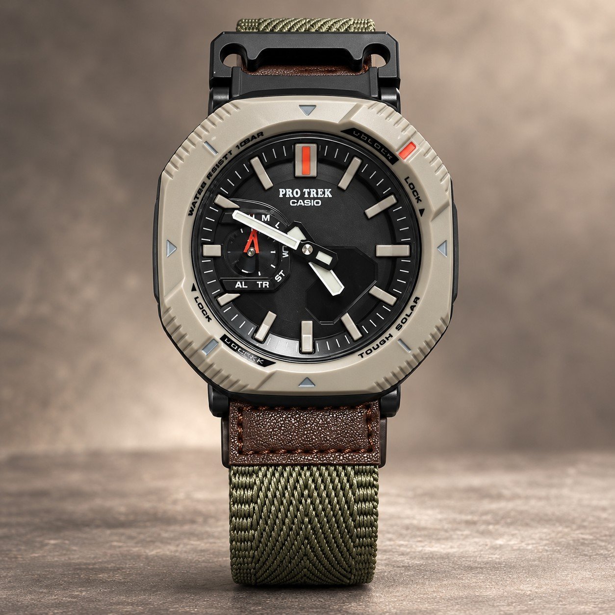 Мъжки Casio Pro Trek Sand / Olive Strap #461
