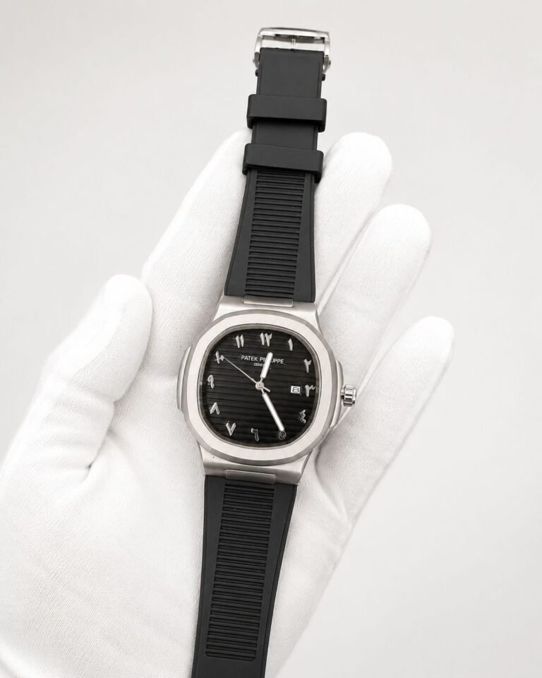 Мъжки Patek Philippe Nautilus Black Arabic Dial Rubber #267