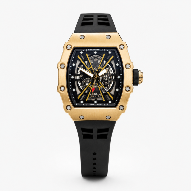 Мъжки Richard Mille Skeleton Gold / Black #221