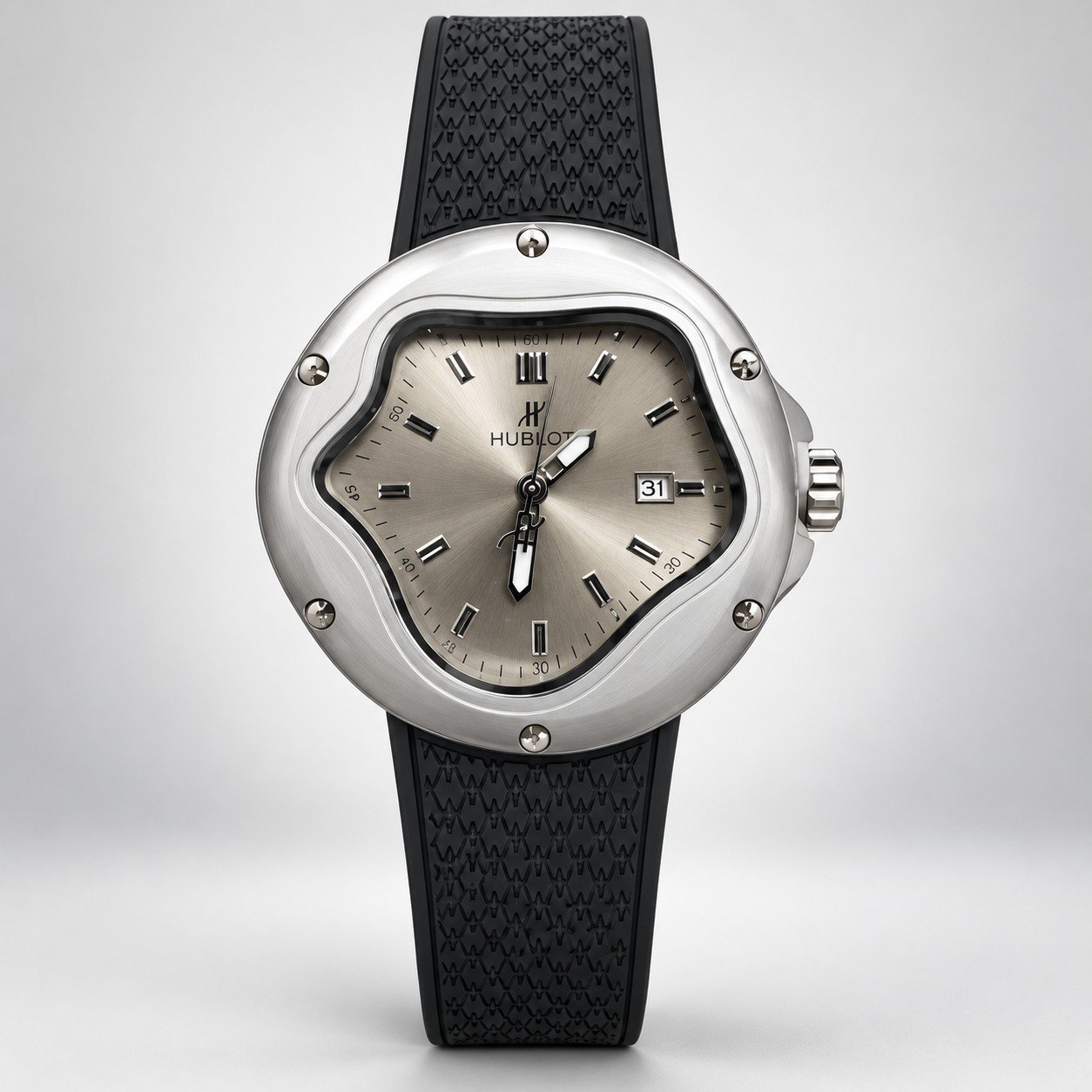 Мъжки Hublot Arsham Splash Steel / Silver Dial #472