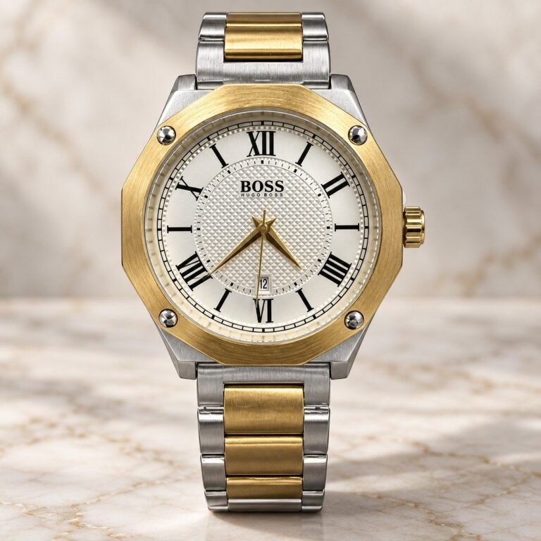 Мъжки Hugo Boss Octagon Roman Two-Tone / White Dial #379