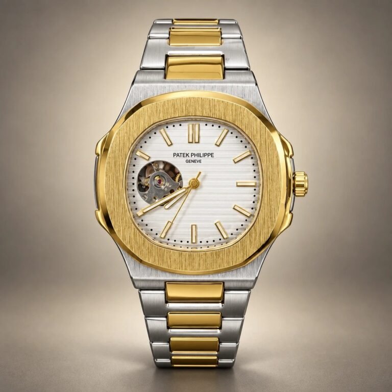Мъжки Patek Philippe Nautilus Two-Tone White Dial Open Heart #361