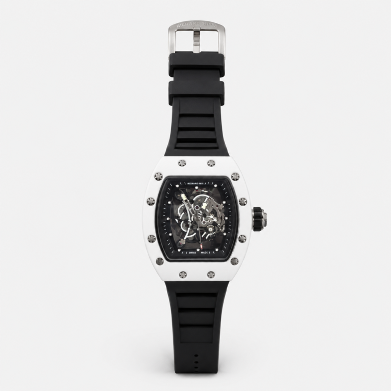 Мъжки Richard Mille Skeleton White Ceramic / Black #334
