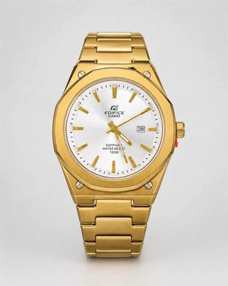 Мъжки Casio Edifice Gold / White Dial #270