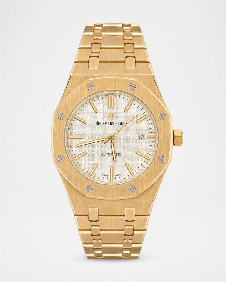 Мъжки Audemars Piguet Royal Oak Gold / White Dial #281