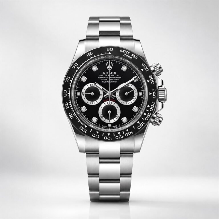 Мъжки Rolex Daytona Black Diamond Dial Steel #296
