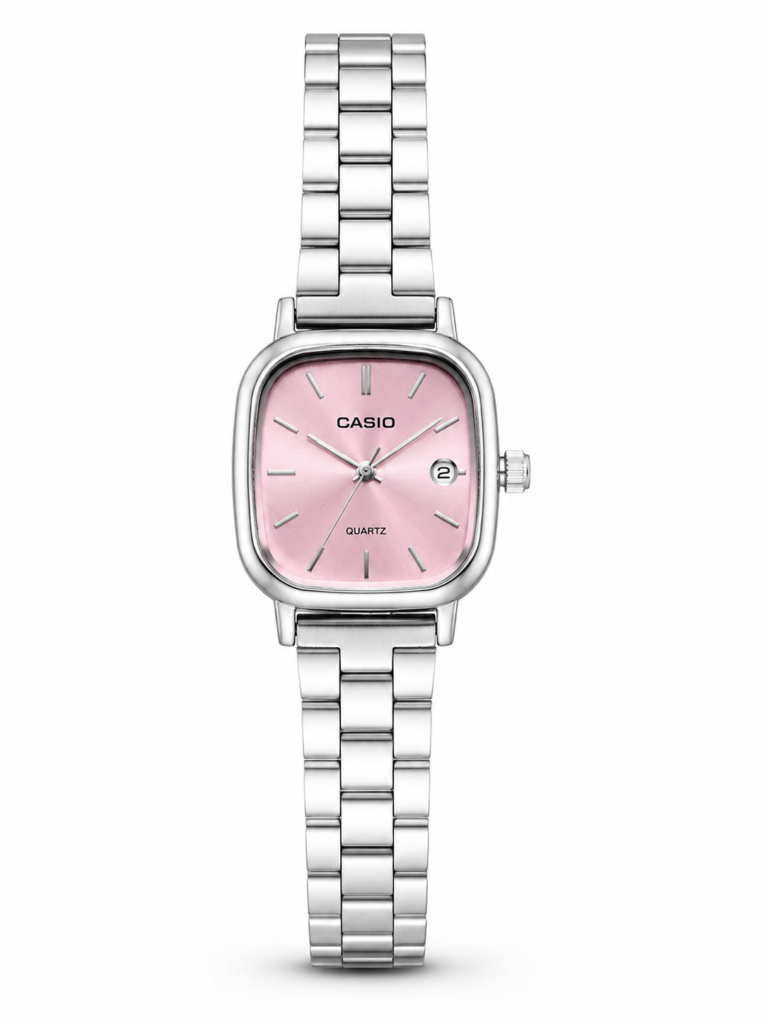 Casio Vintage Square Steel / Pink — ДАМСКИ МОДЕЛ #233